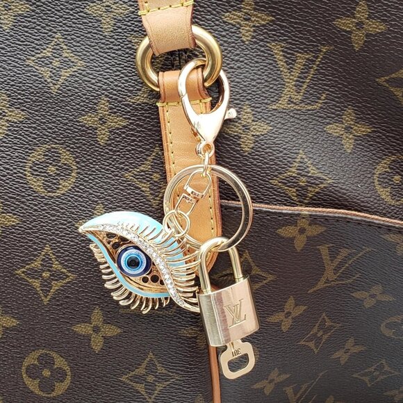 Authentic Louis Vuitton Lock & Key with unbranded Eye Bagcharm, Keycharm - Picture 2 of 8